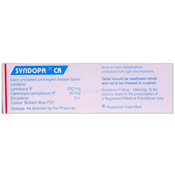 syndopa cr 250mg tablet 10's